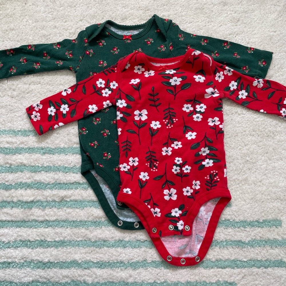 Christmas Bodysuits 6m